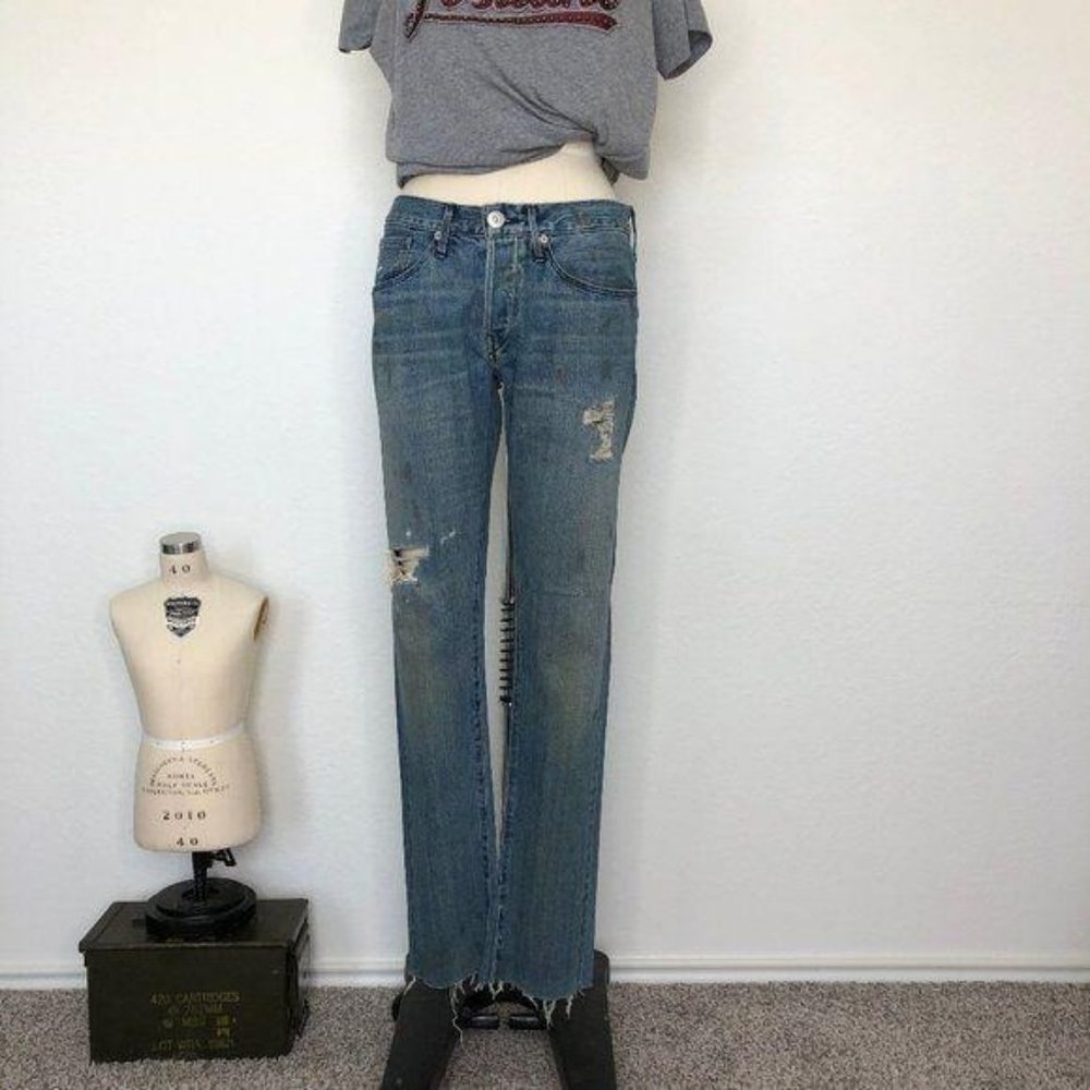 31 M3 Selvedge Boyfriend Jeans Paint Splatter Dis Gem